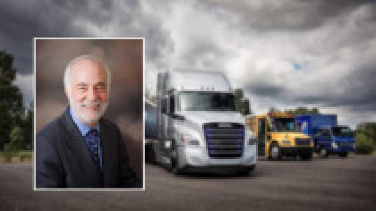 Prof Sperling with truck background