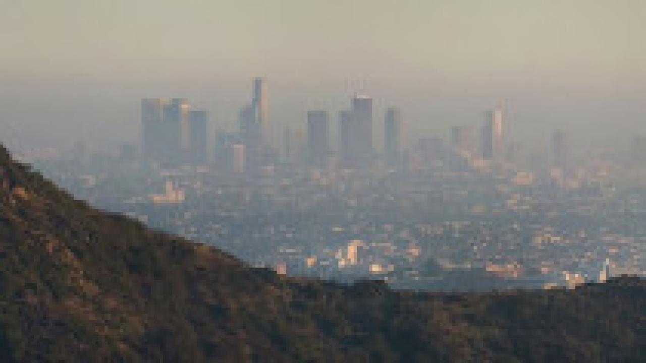 pollution in the skies over Los Angeles