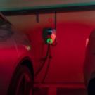 EVs charging in parking structure