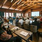 Photo from the back of the Fred Farr Forum at the EV Center Deep Dive in Asilomar